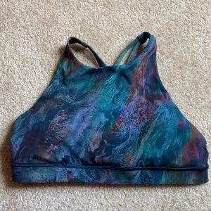 High neck energy bra